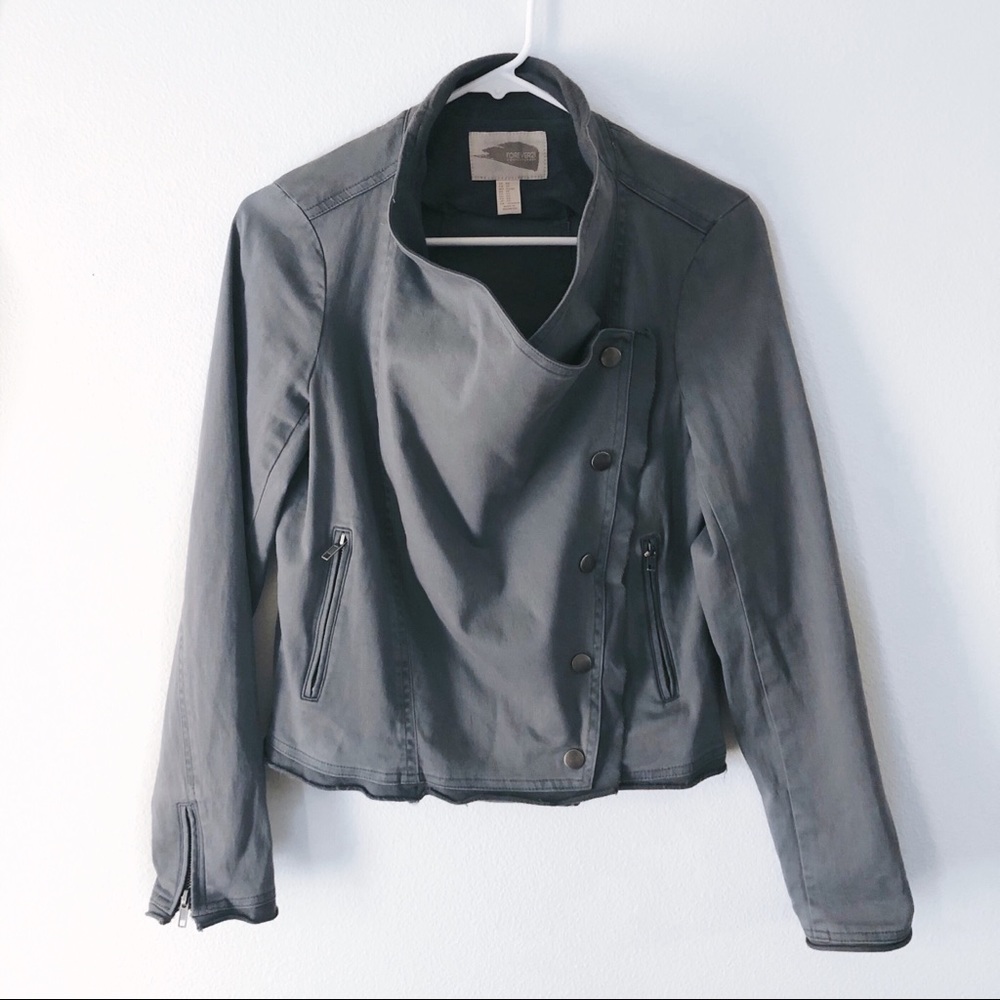 F21 Drapey Military-Inspired Jacket - Picture 1 of 5